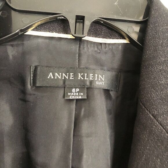 ANNE KLEIN WOMEN'S BLAZER/JACKET SIZE 6 PETITE COLLARED NECK TWO BUTTON BUSINESS - Picture 8 of 8